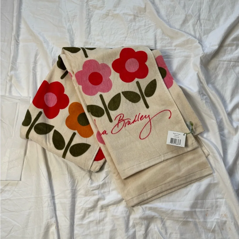 NWT Vera Bradley Folkloric Beach Towel New Retired Pattern